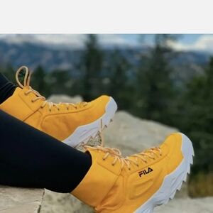 Fila Women's Neon Yellow Sneakers